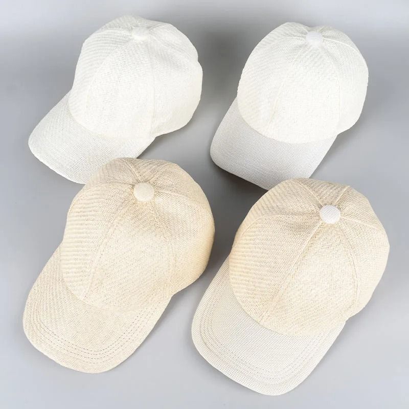 Straw Mesh Baseball Cap Hybrid Sun Hat 1