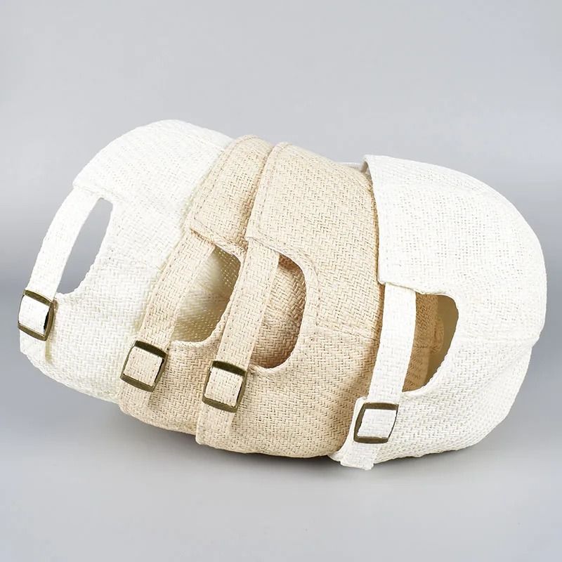 Straw Mesh Baseball Cap Hybrid Sun Hat 2