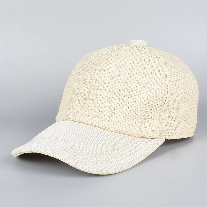 Straw Mesh Baseball Cap Hybrid Sun Hat 7