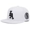 Los Angeles Earth Letter Embroidered Flat Edge Hat 7