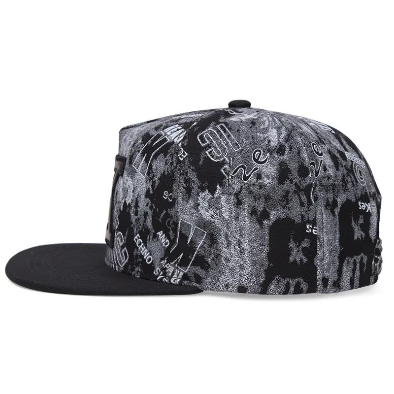 New Printed K Letter FlatBrimmed HipHop Hat 4