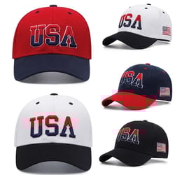 usa side american flag flat edge hat