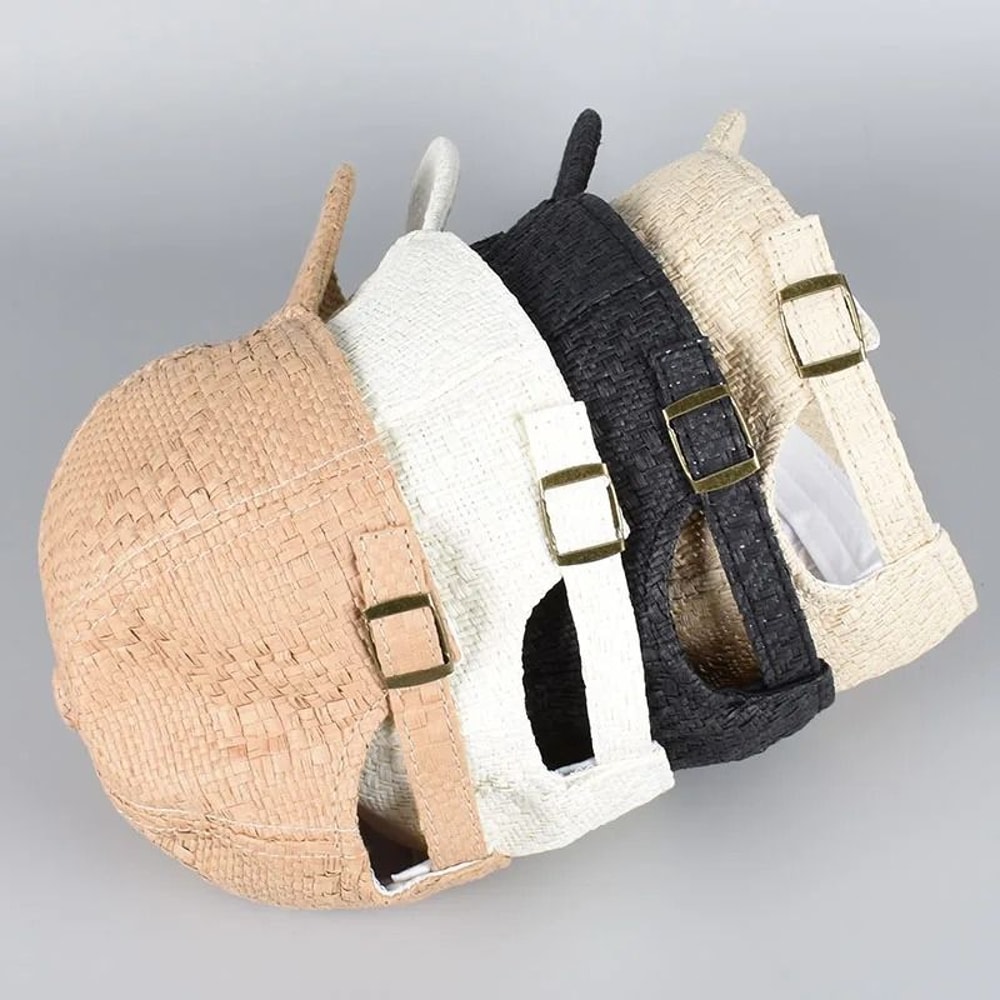 Professional Straw Mesh Baseball Cap Hybrid Sun Hat 2