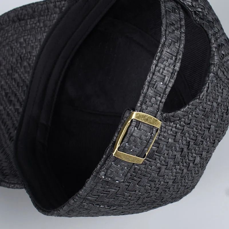 Professional Straw Mesh Baseball Cap Hybrid Sun Hat 4
