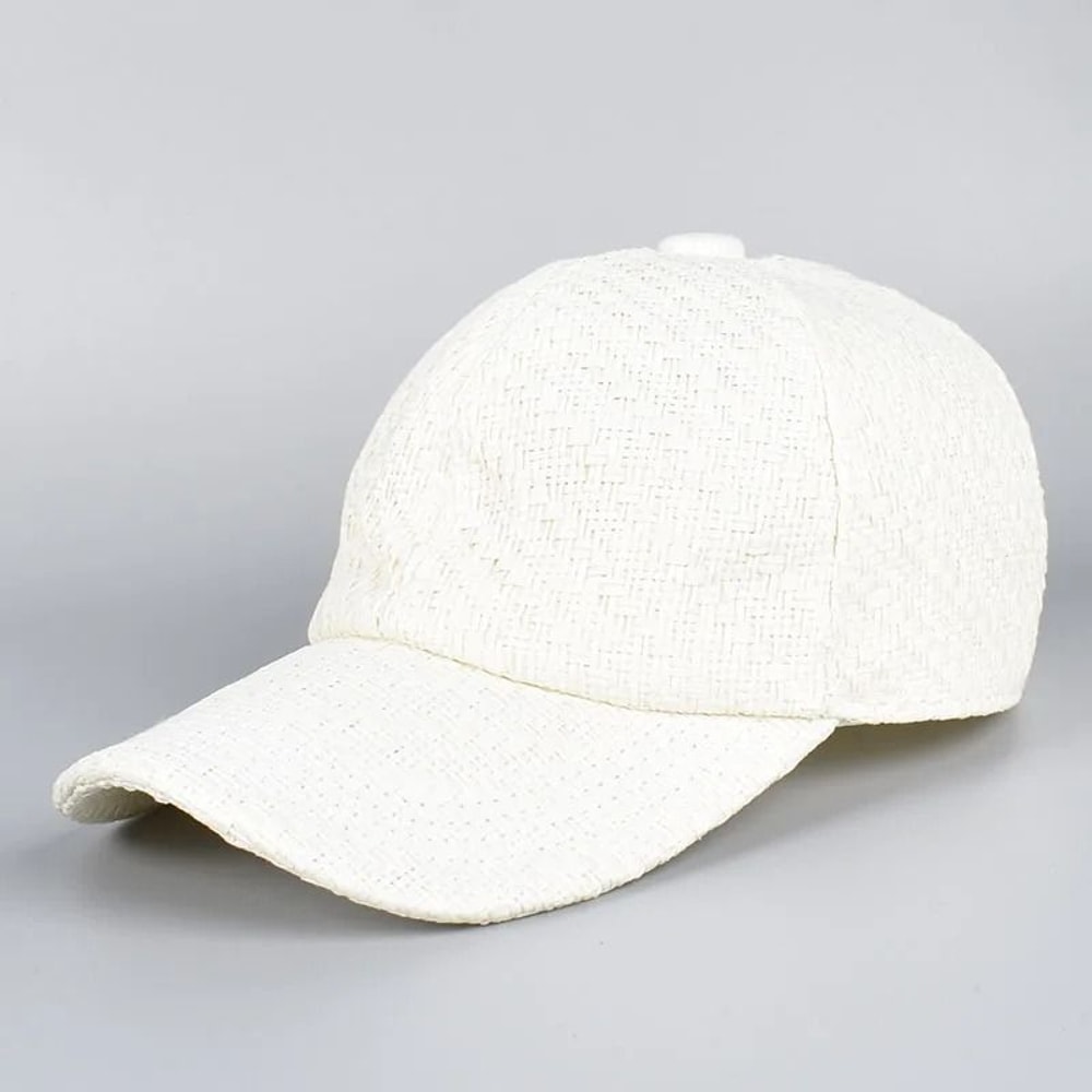 Professional Straw Mesh Baseball Cap Hybrid Sun Hat 7
