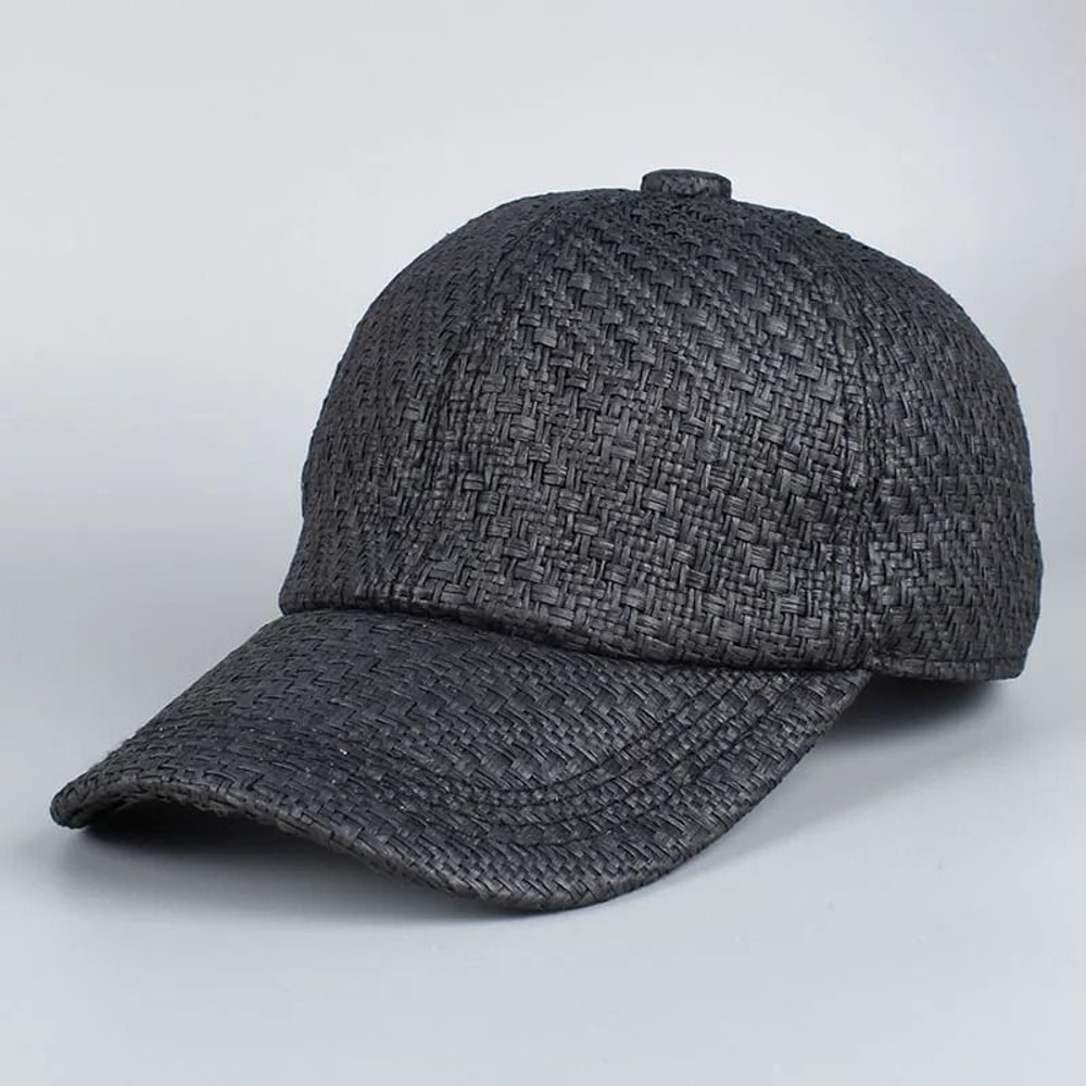 Professional Straw Mesh Baseball Cap Hybrid Sun Hat 8