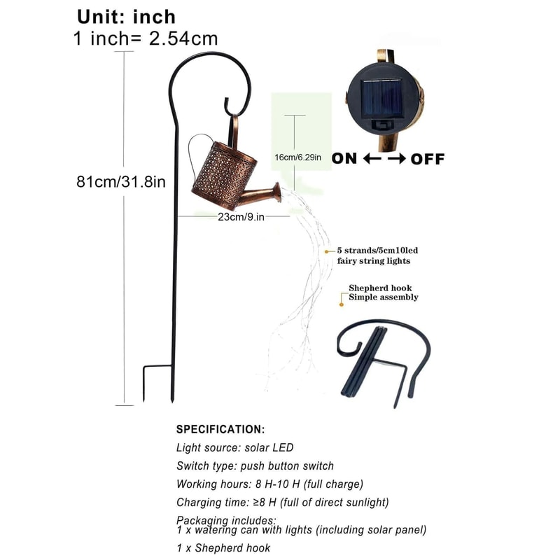 Vintage Solar Tea Kettle Lantern 1