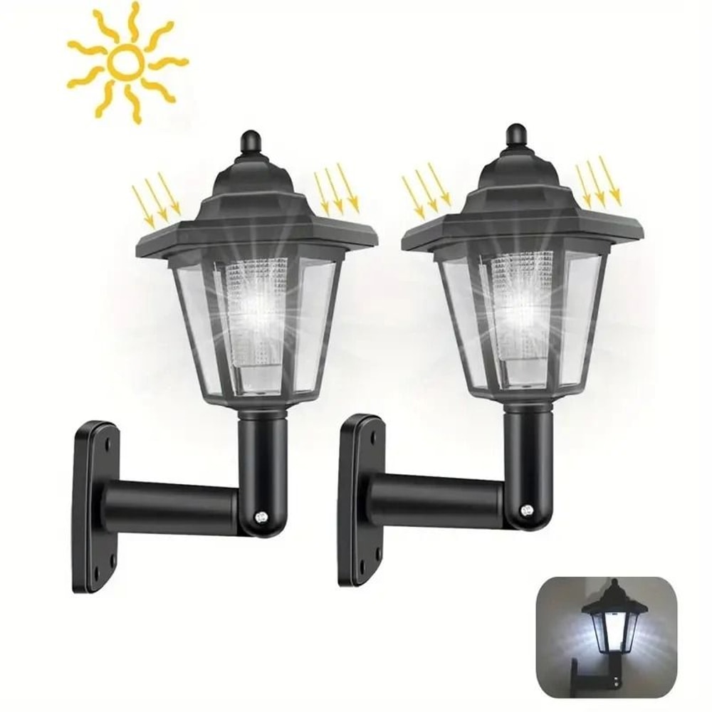 DualDirectional Solar Wall Atmosphere Lamp 2Set 7