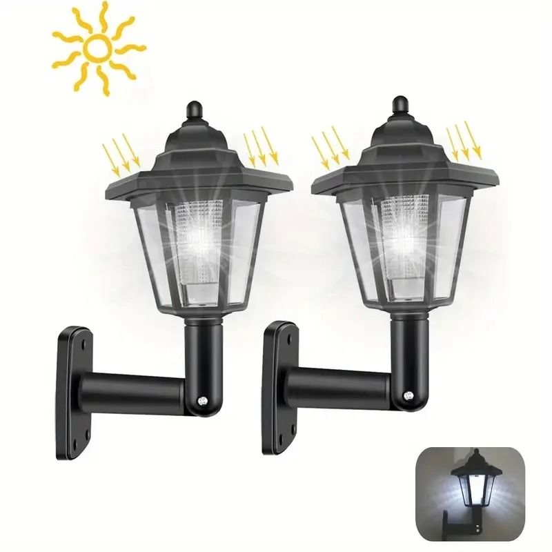 DualDirectional Solar Wall Atmosphere Lamp 2Set 7