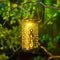 Hollow Iron Solar Garden Lantern 7