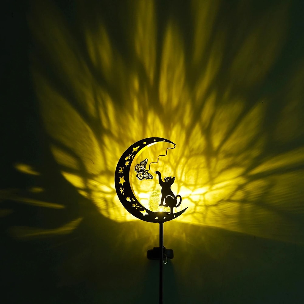 Solar Cat Paw Butterfly Celestial Garden Light 1