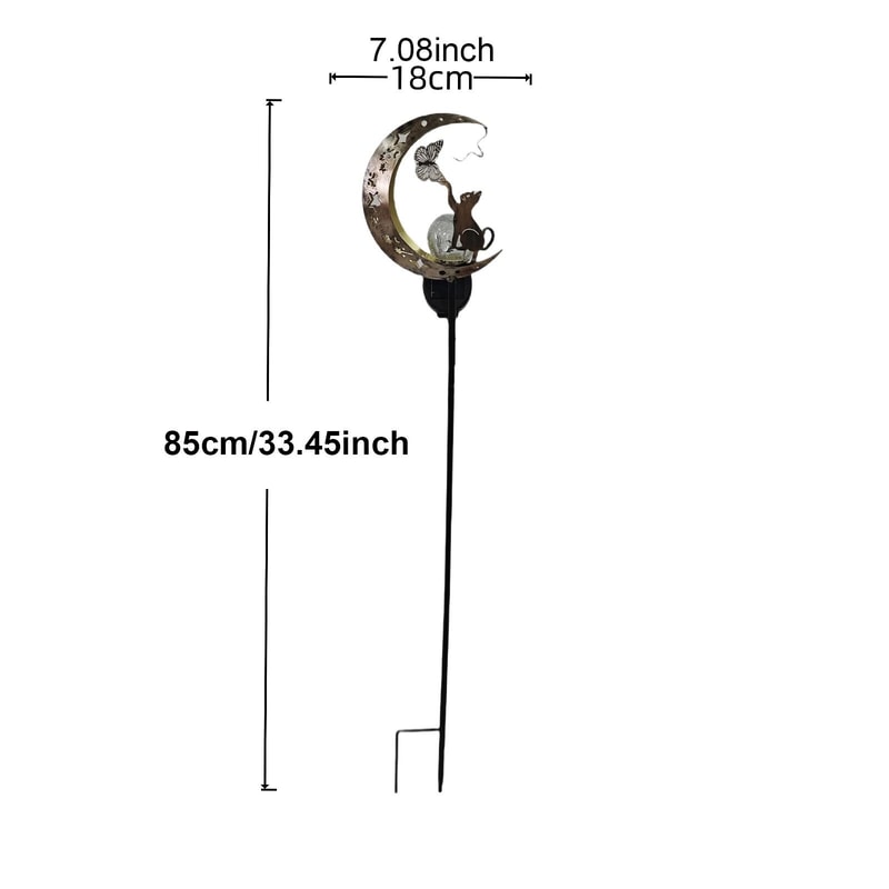 Solar Cat Paw Butterfly Celestial Garden Light 5
