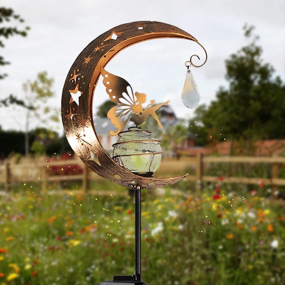 Solar Cat Paw Butterfly Celestial Garden Light 7