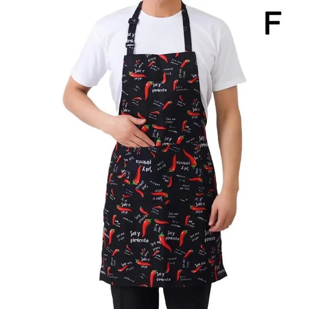 Halterneck Chef Catering Apron With Dual Storage 6