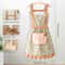 Floral Cotton Canvas Kitchen Apron 2