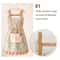Floral Cotton Canvas Kitchen Apron 3