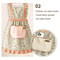 Floral Cotton Canvas Kitchen Apron 4