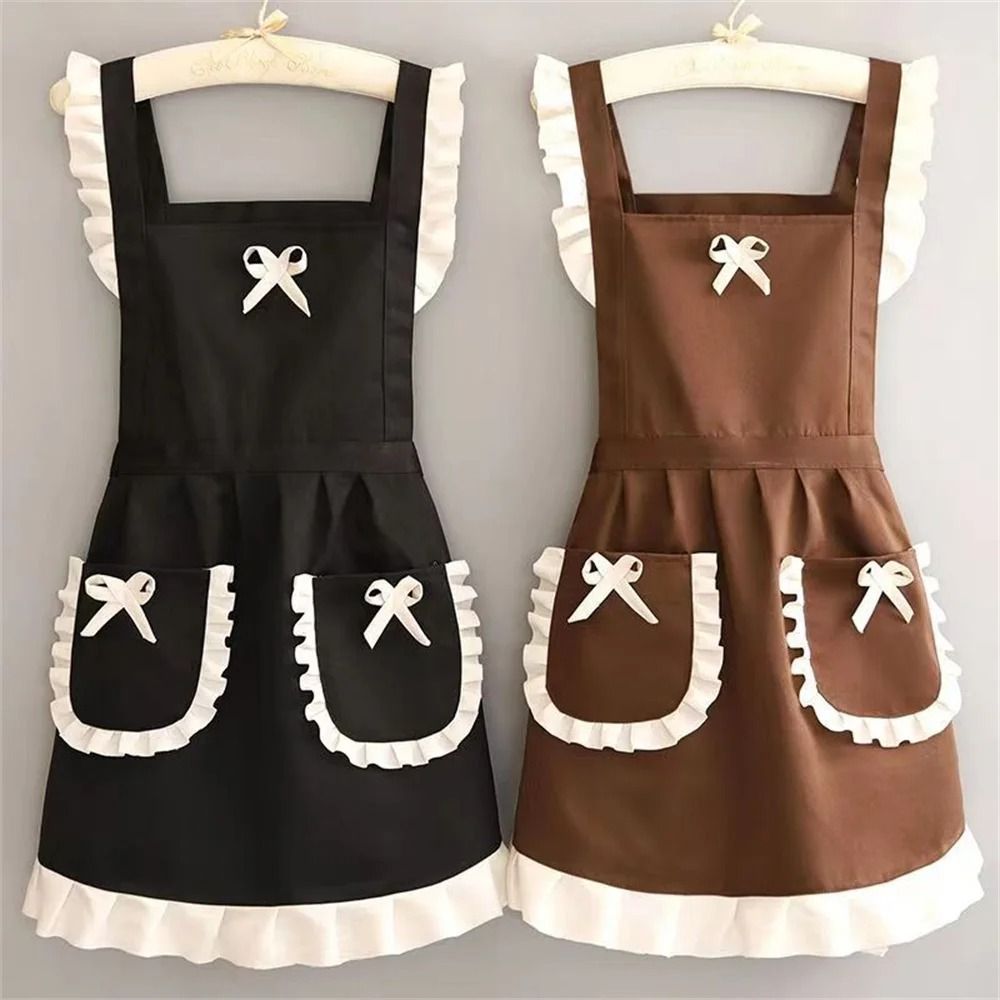 Japanese Maid Style Household Workwear Apron 0