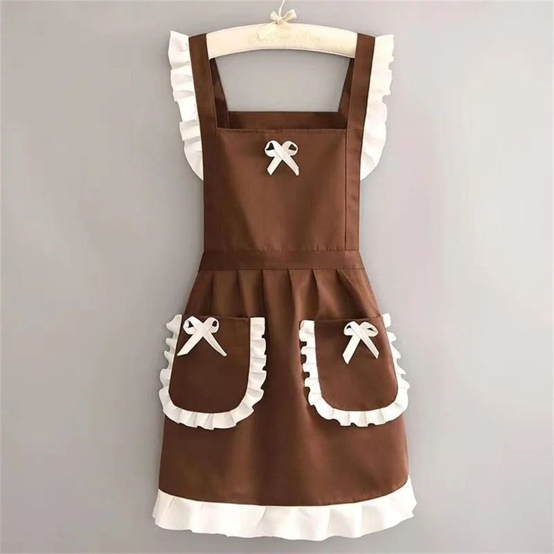 Japanese Maid Style Household Workwear Apron 2