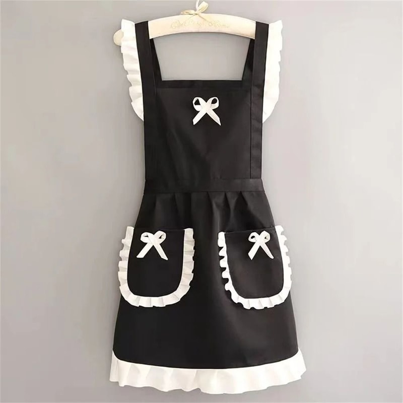Japanese Maid Style Household Workwear Apron 3