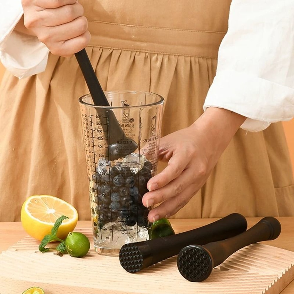 Stainless Steel Cocktail Muddler Spiky Ice Pestle 3