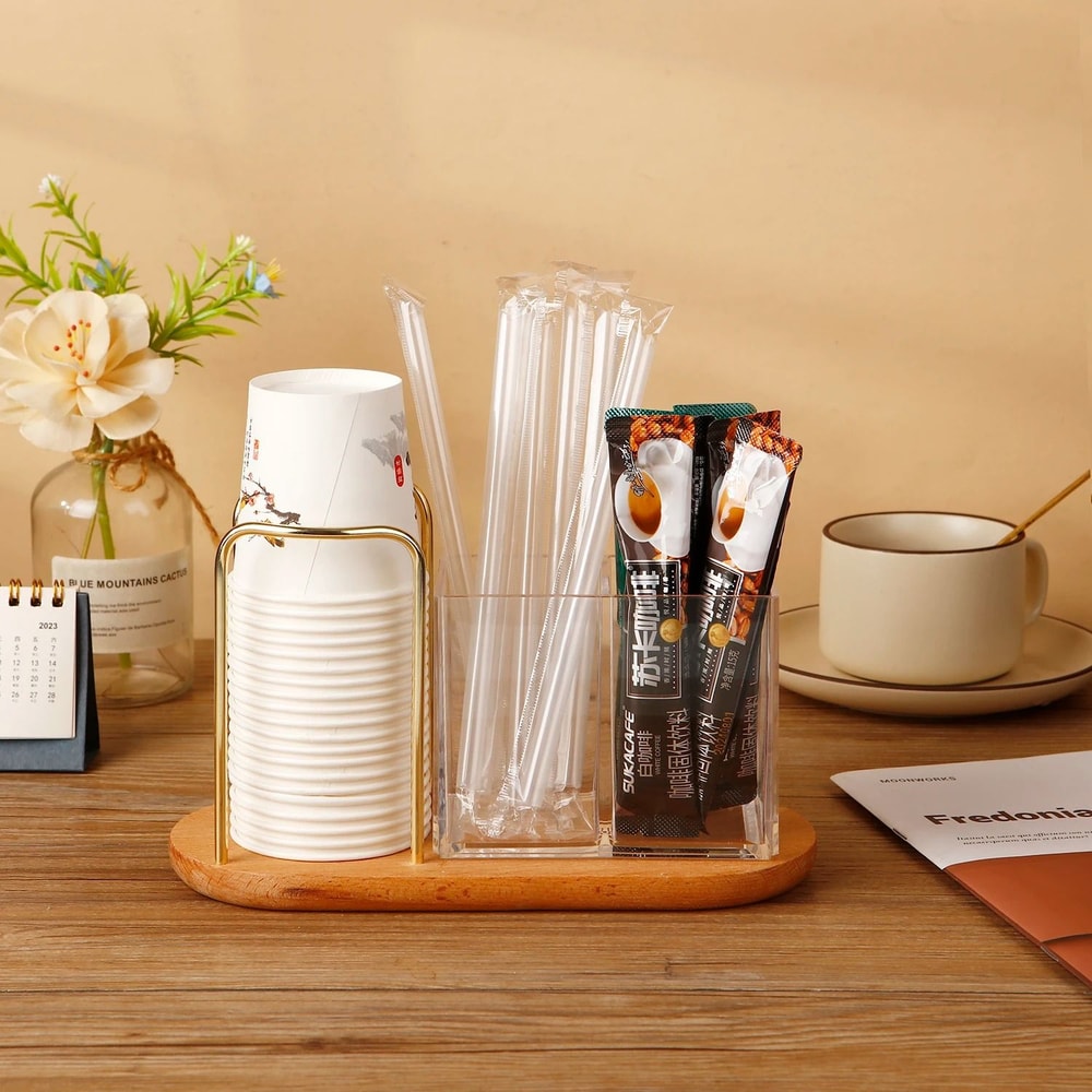3in1 Disposable Cup Tableware Organizer 0