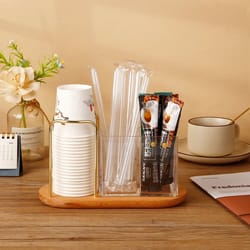 3-in-1 disposable cup & tableware organizer