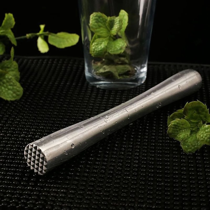 Stainless Steel Cocktail Muddler Mixing Tool 0
