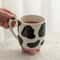 Handcrafted Cartoon Cow Ceramic Mug 3