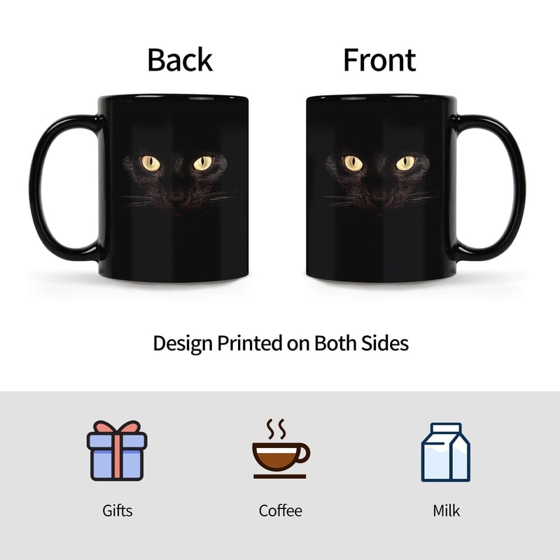 Black Cat Artisanal Coffee Mug 2
