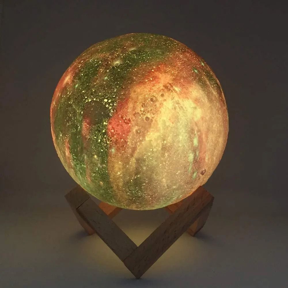 3D Printed Galaxy Moon Lamp Kids Night Light 4