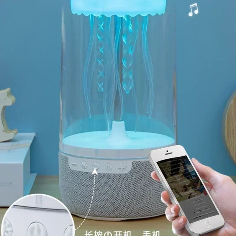 Creative Colorful Jellyfish Lamp Bluetooth Speaker 2