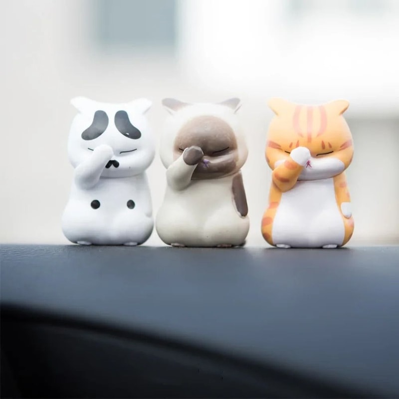 Kawaii Cute Cat Doll Desktop Ornamen 0