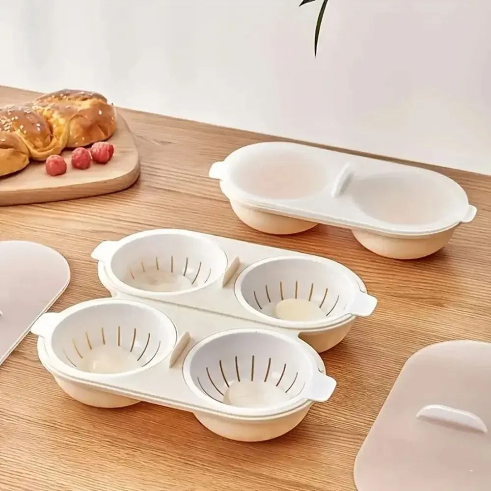 Microwave DoubleCup Egg Poacher Lotus Maker 6