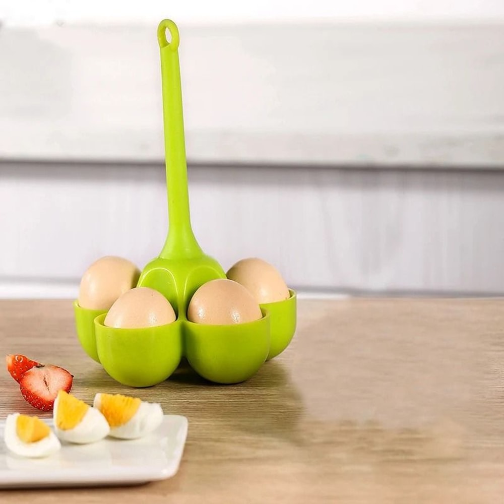 5Hole Silicone Egg Cooker Steaming Tray 2