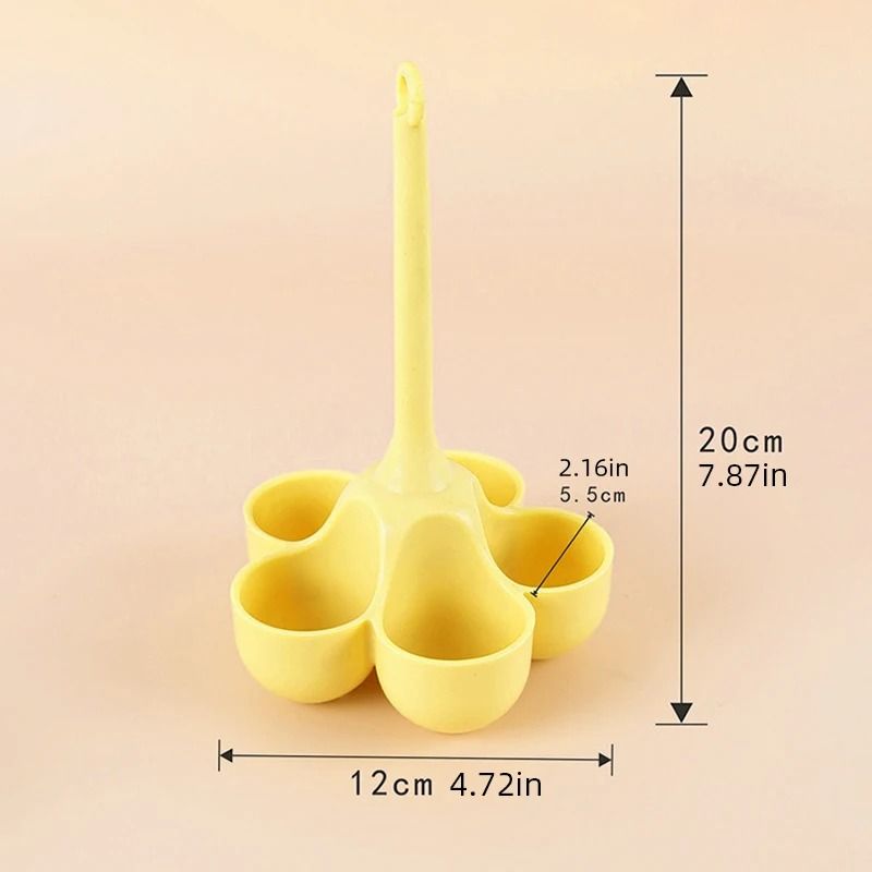 5Hole Silicone Egg Cooker Steaming Tray 5