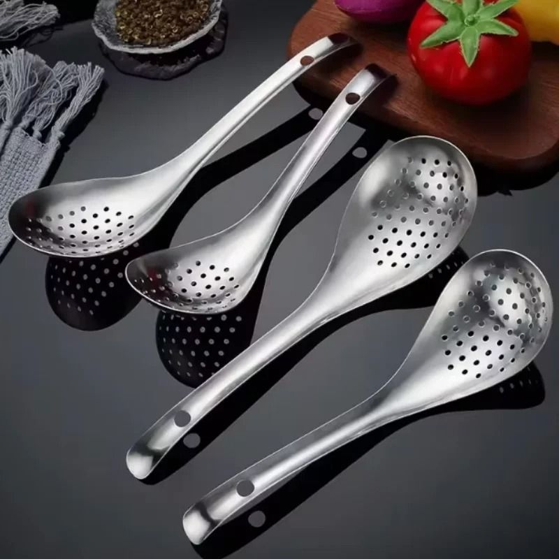 304 Stainless Steel Precision Strainer Skimmer Spoon 5