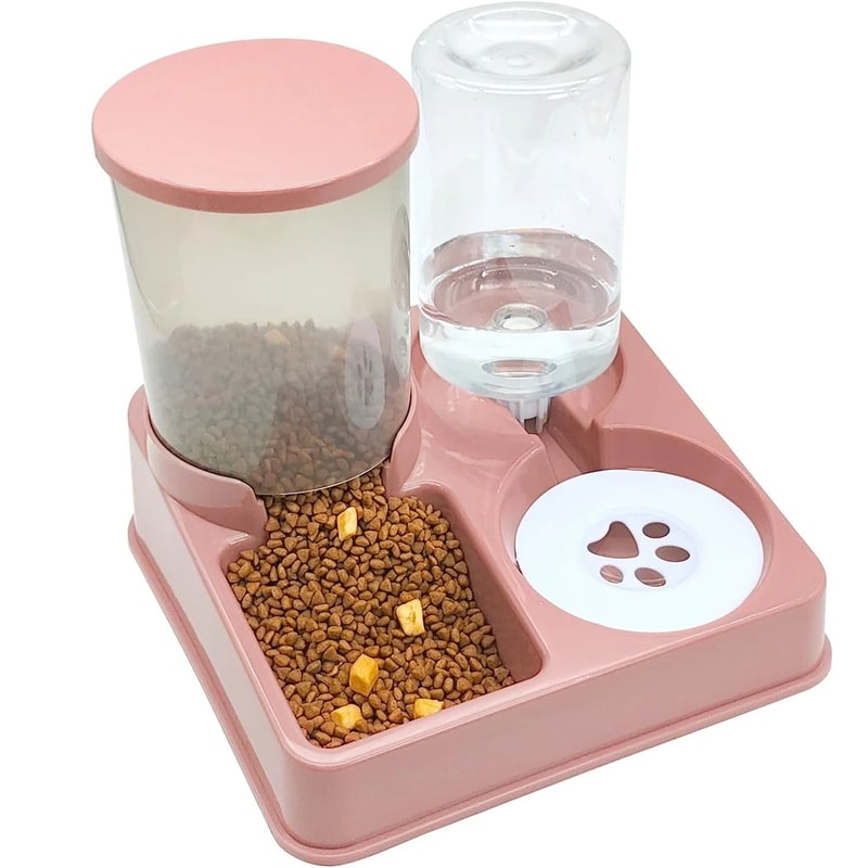 2in1 Gravity Pet Feeder Waterer Station 7
