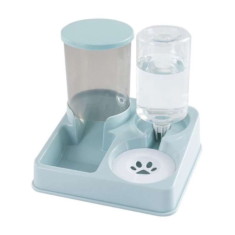 2in1 Gravity Pet Feeder Waterer Station 8