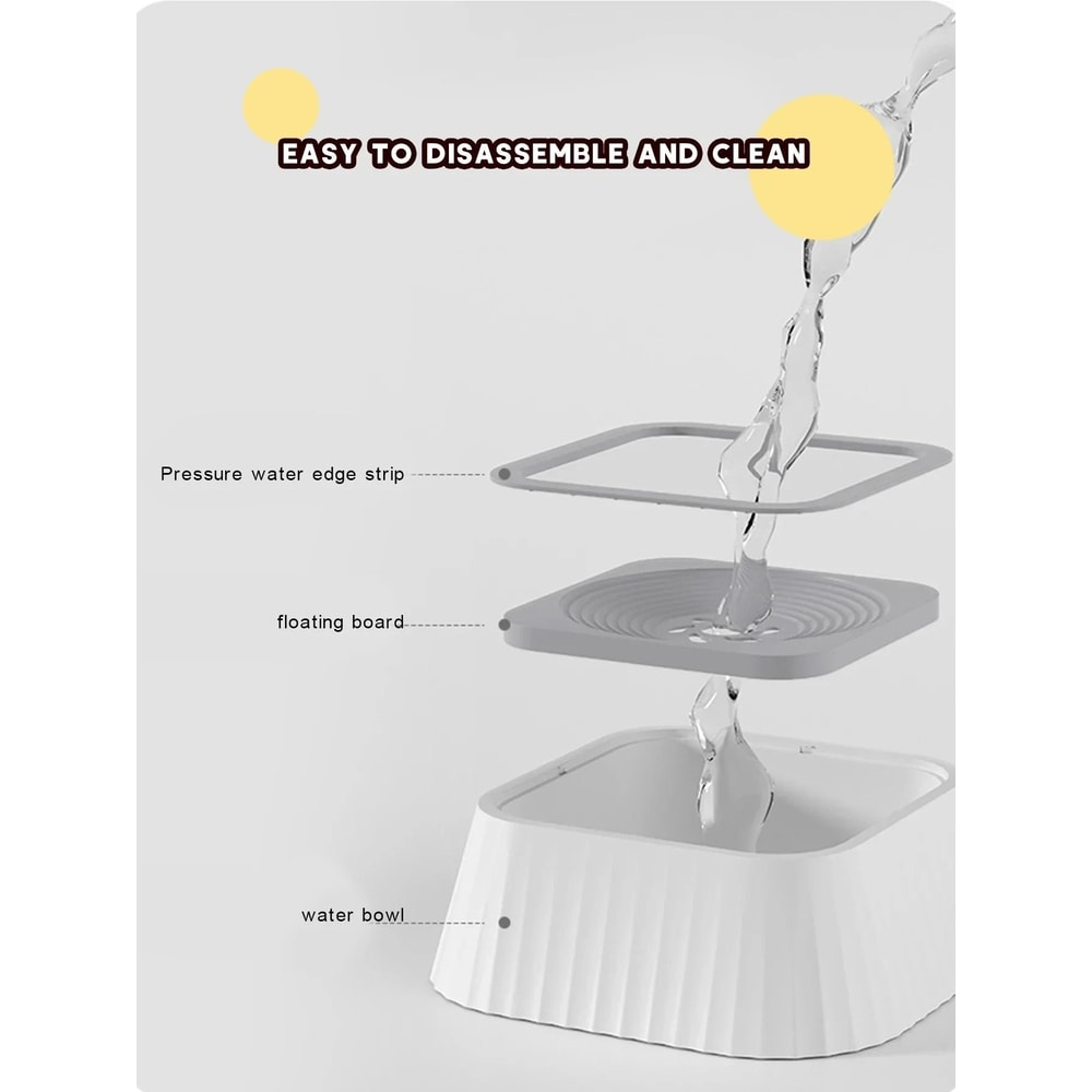 AntiSplash Floating Pet Water Fountain 2