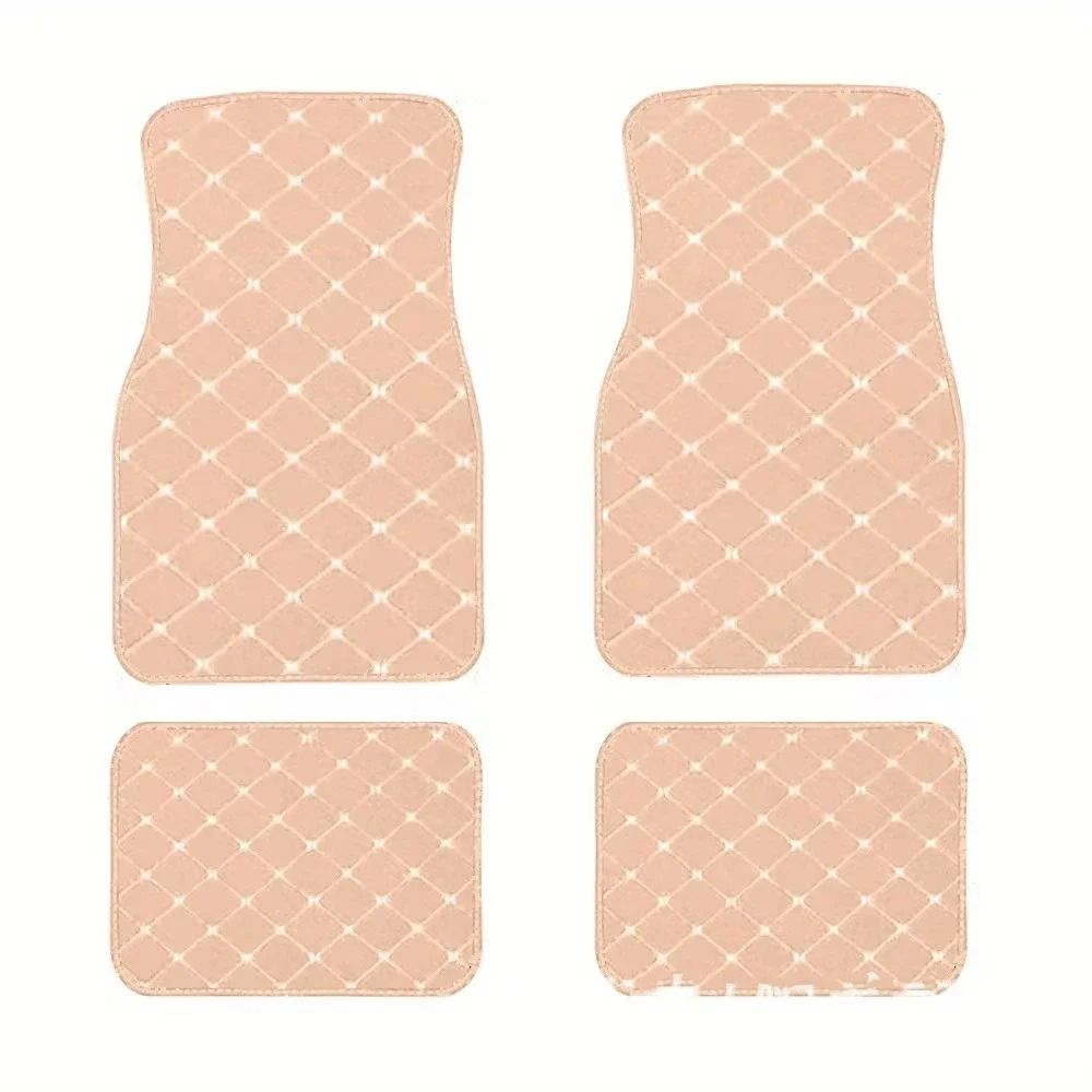 Luxury AllWeather Universal Car Floor Mats 4Piece Complete Interior Protection Set 8