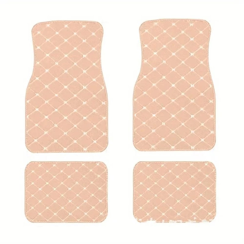 Luxury AllWeather Universal Car Floor Mats 4Piece Complete Interior Protection Set 8