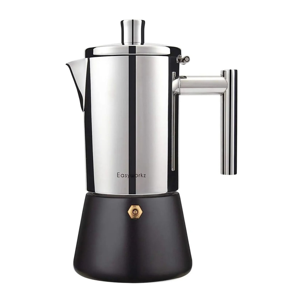 Stovetop Espresso Maker Stainless Steel Italian Coffee Maker 10