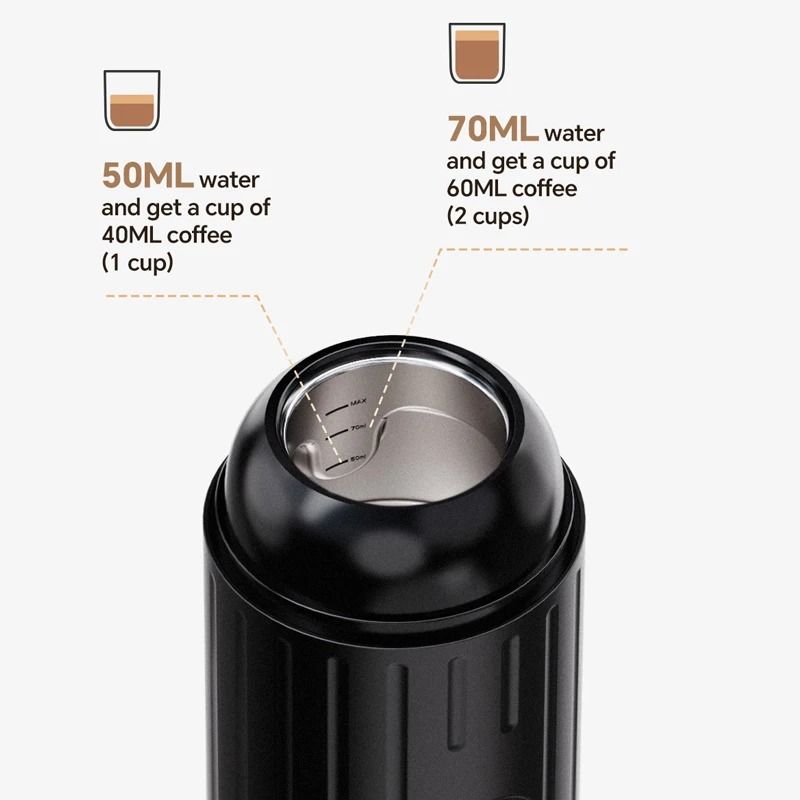 Portable Wireless Heating Espresso Machine Rechargeable Travel Coffee Maker 4