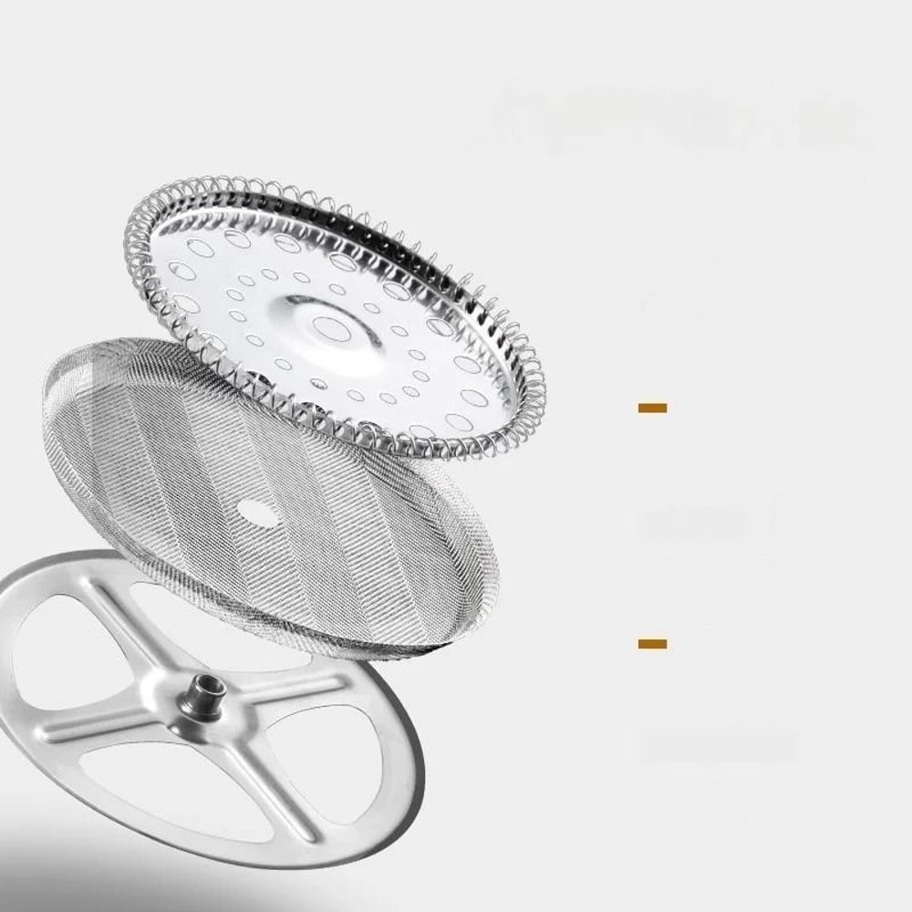 Glass French Press Coffee Maker HeatResistant Borosilicate Brew Pot 4