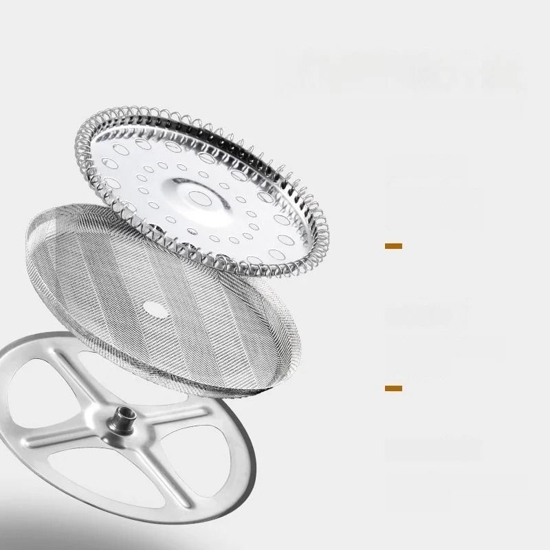 Glass French Press Coffee Maker HeatResistant Borosilicate Brew Pot 4