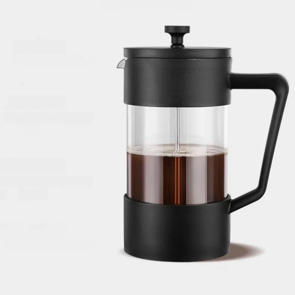 Glass French Press Coffee Maker HeatResistant Borosilicate Brew Pot 5