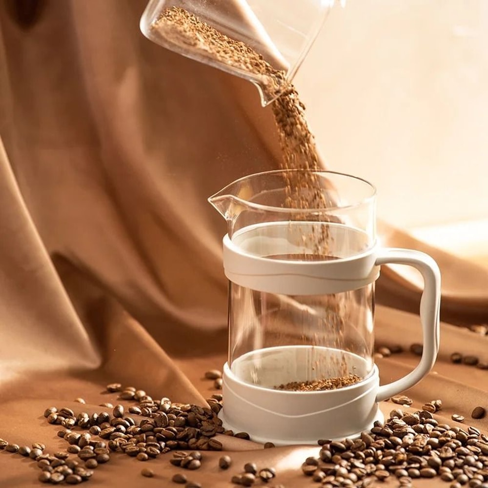 Essential Glass French Press MultiUse Coffee Tea Brewer 4