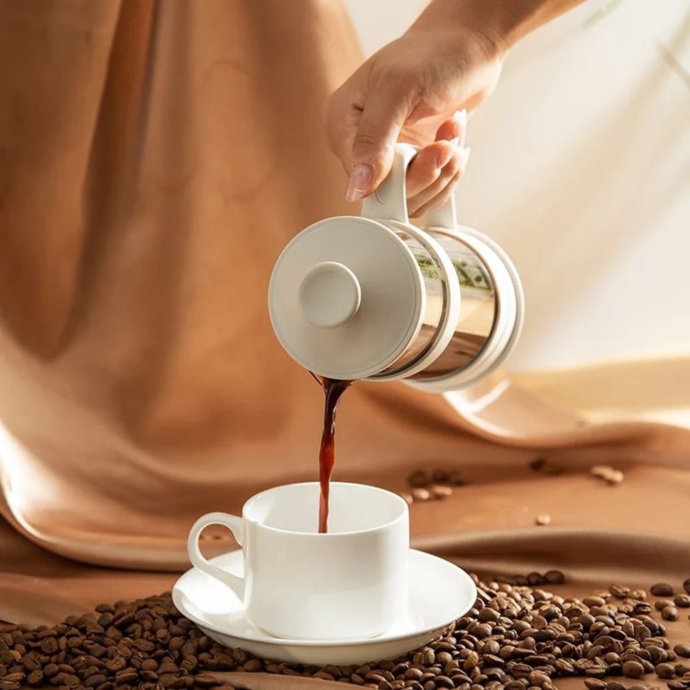 Essential Glass French Press MultiUse Coffee Tea Brewer 6