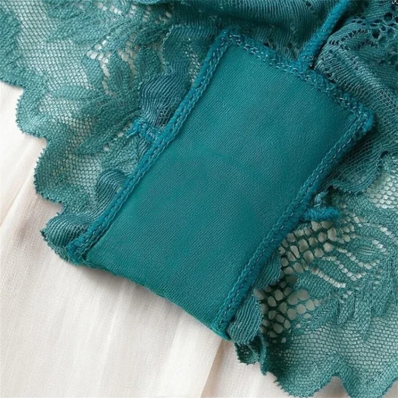 Lace Mesh Seamless Boyshorts Elegant Hollow Out Jacquard Underwear 5